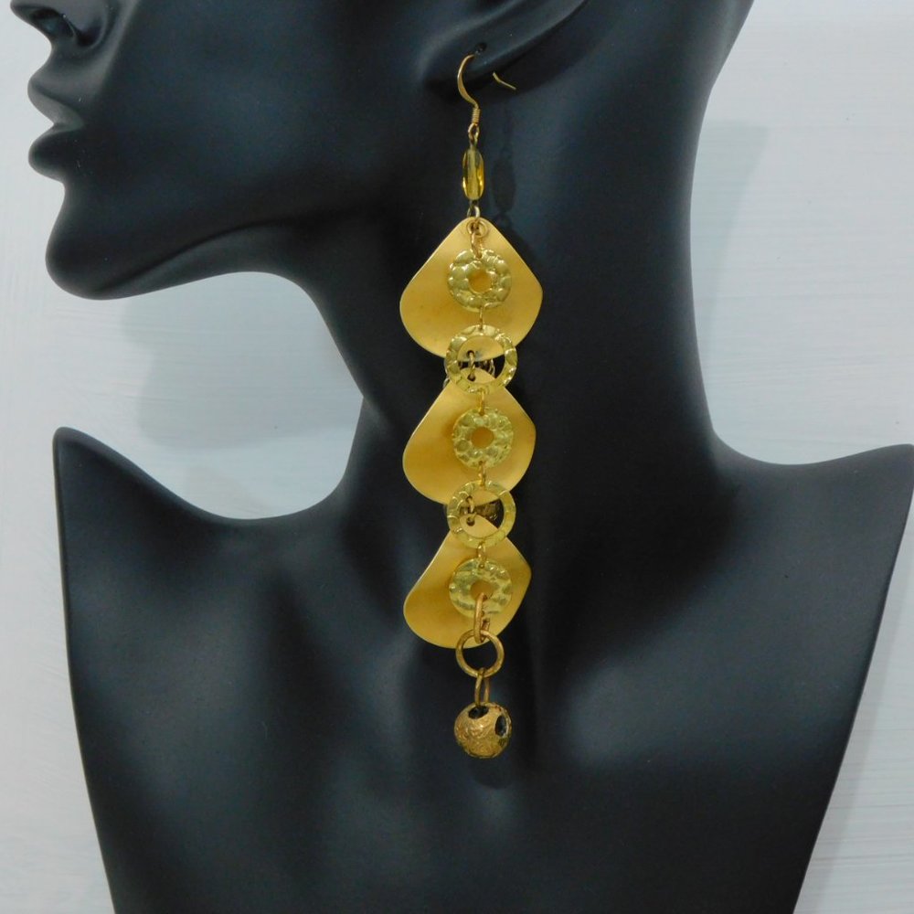 Handmade Dangle Earrings, One of a Kind, Upcycled from Vintage Findings
